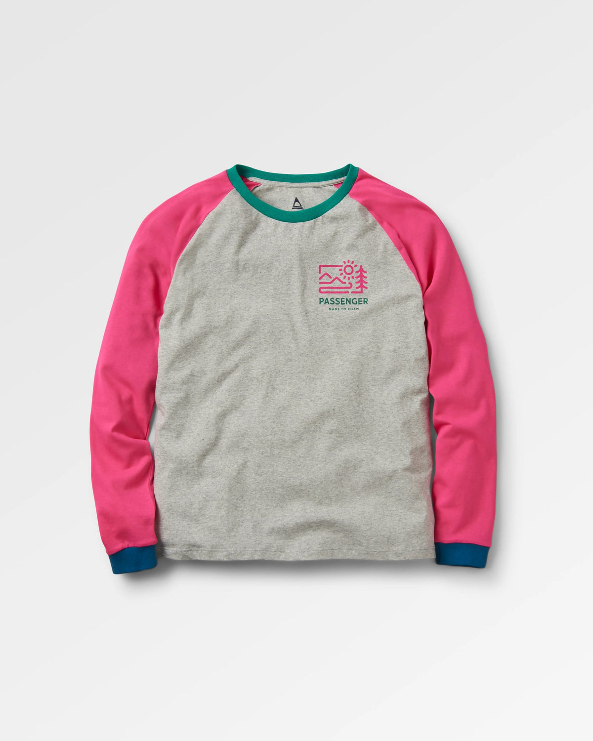 Riser LS T-Shirt - Mid Grey Marl - Flatlay