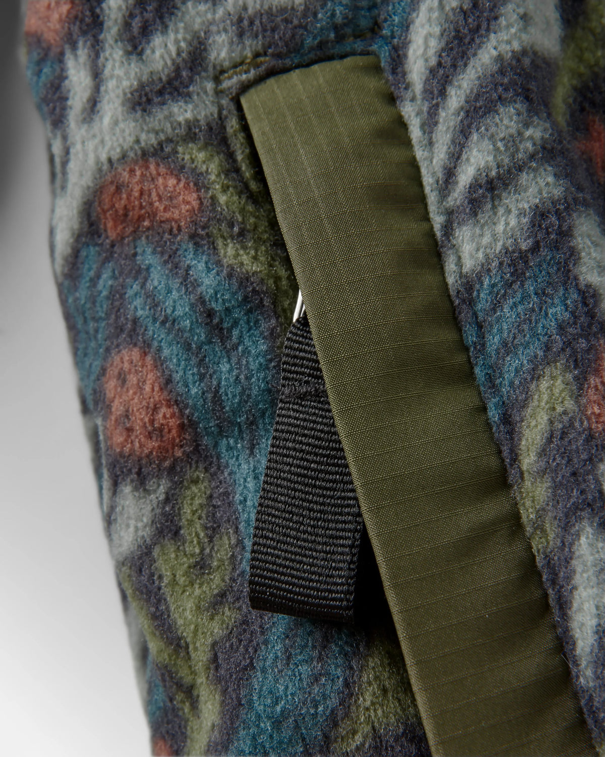 Adrift Polar Fleece - Ocean Current Black - Flatlay