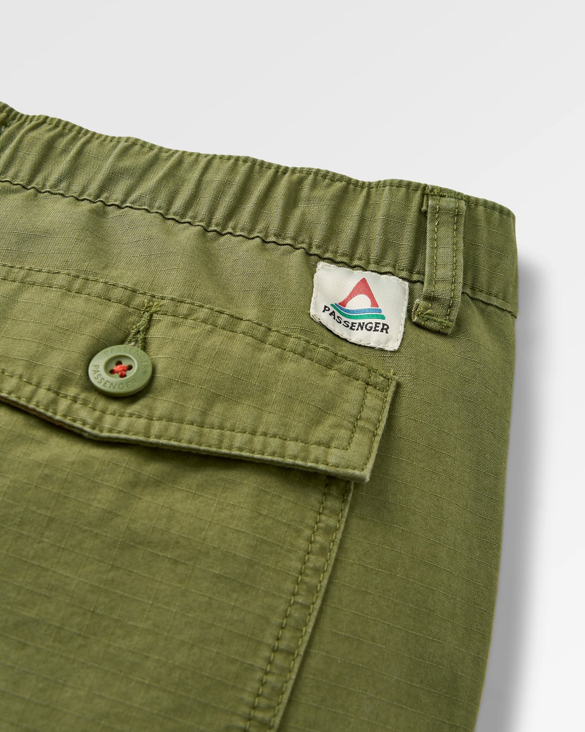 Rif-Raf Cotton Ripstop Short - Khaki - Flatlay