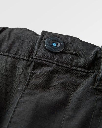 Rif-Raf Cotton Ripstop Trouser - Black - Flatlay
