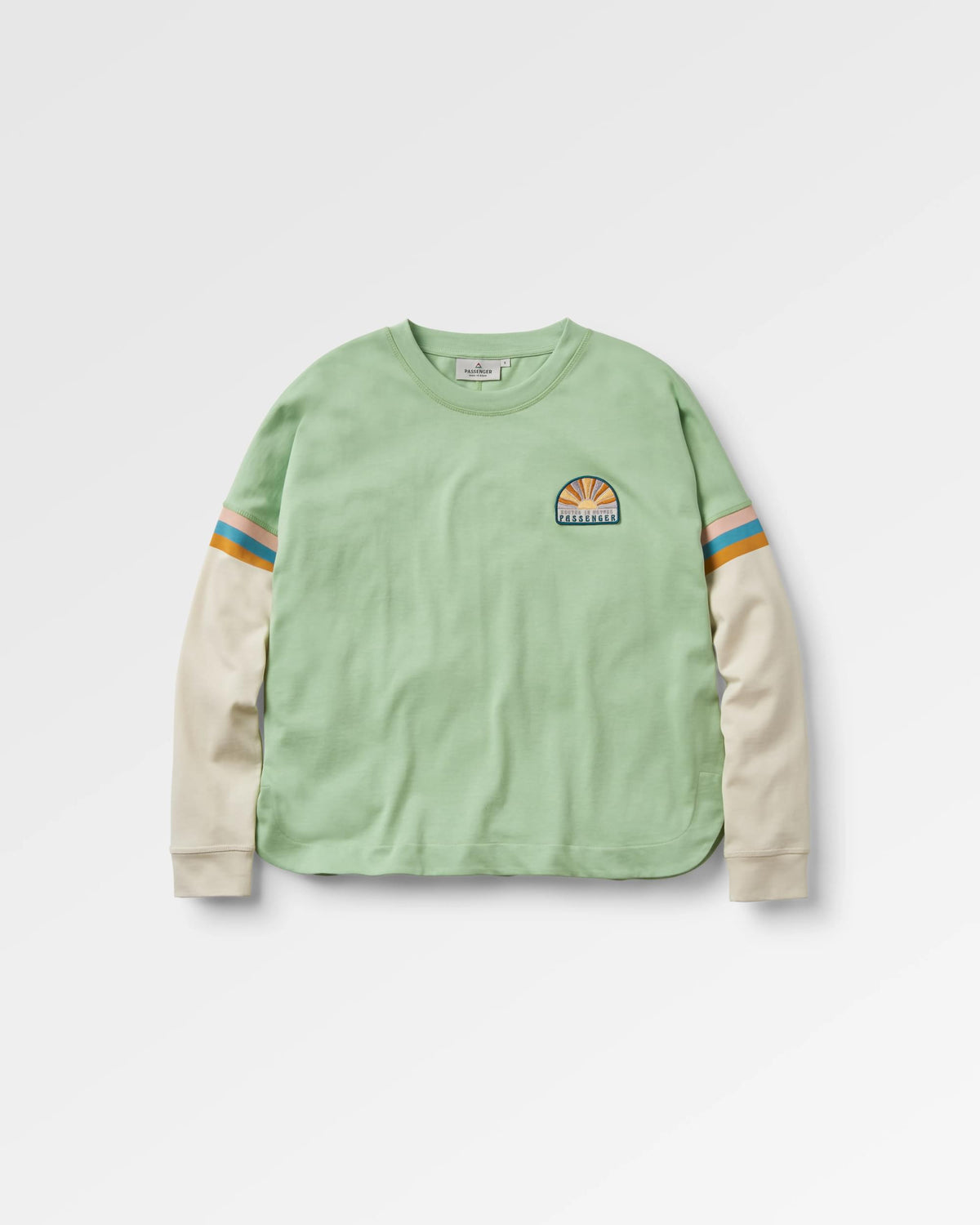 Dream Cotton LS T-Shirt - Green Fig - Flatlay