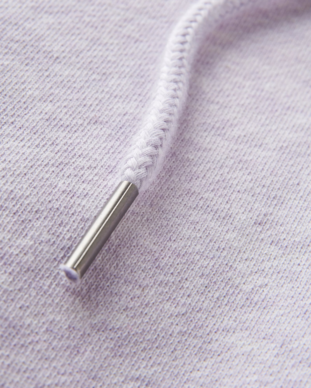 Laidback Cotton Hoodie - Lilac Mist Marl - Flatlay