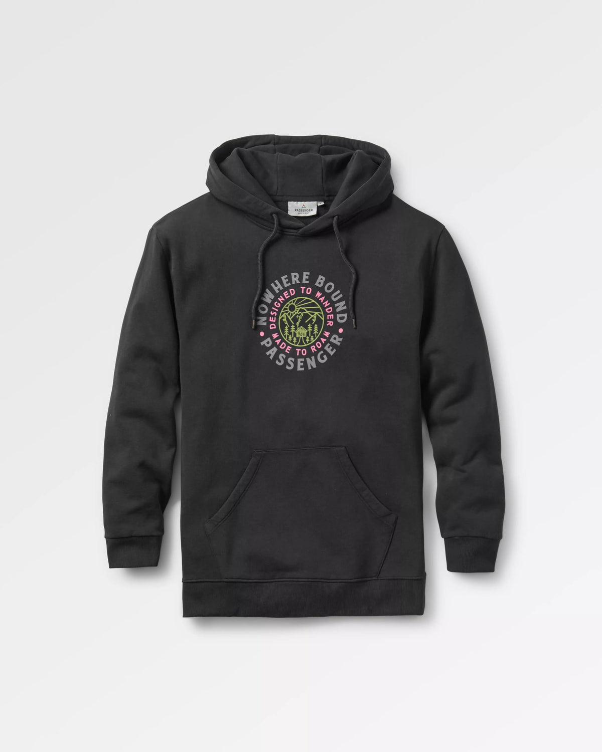 In The Woods Hoodie - Black - Flatlay