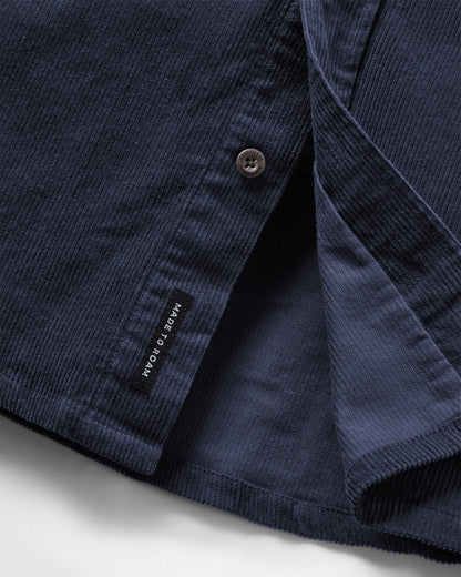Backcountry Corduroy Shirt - Deep Navy - Flatlay