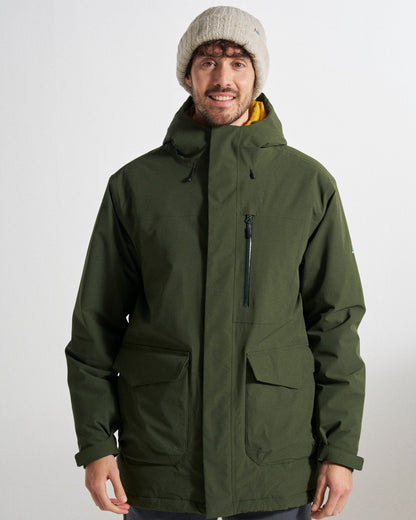 Rainier Waterproof Parka - Fir Tree - Studio Model