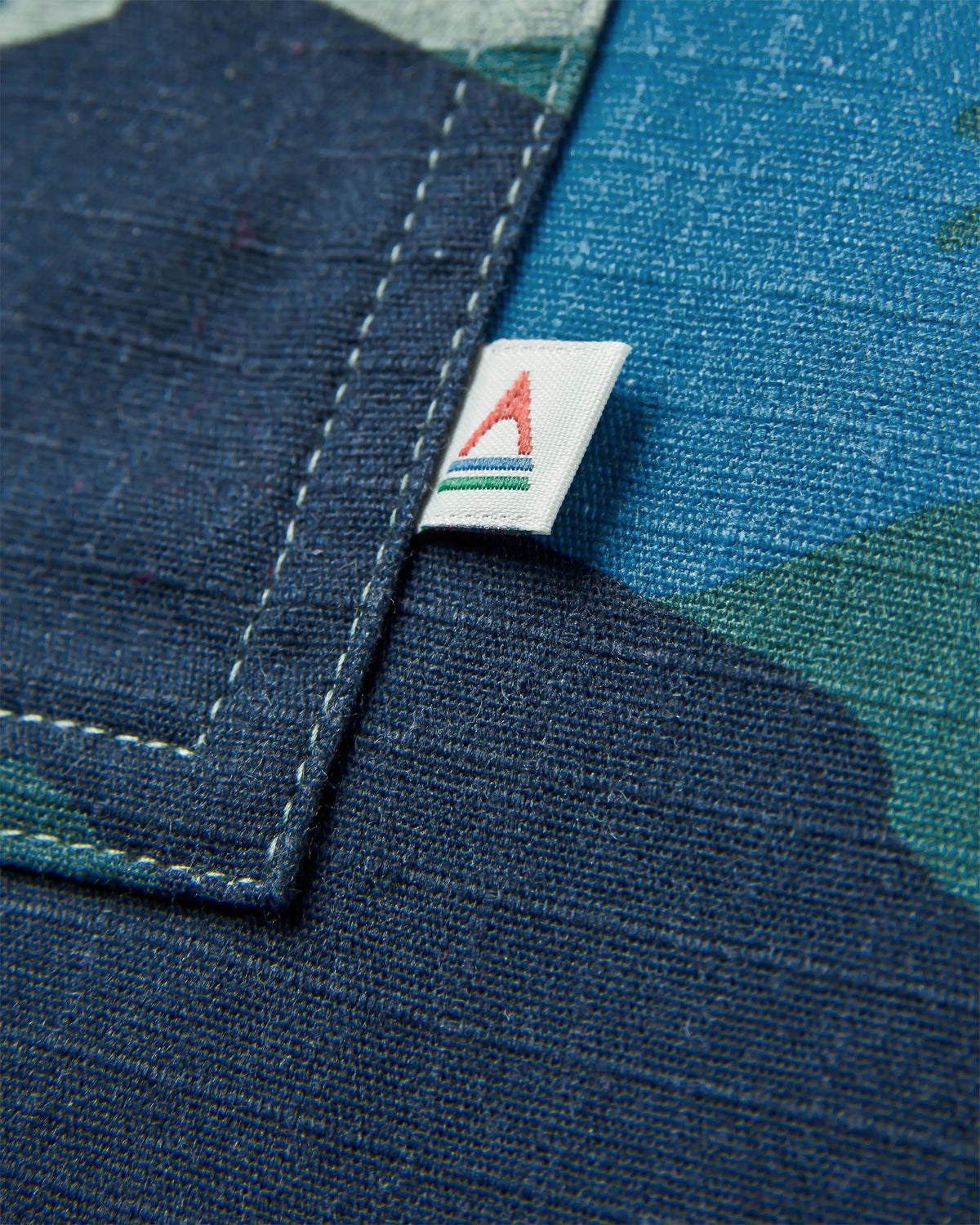 Coral Cotton LS Shirt - Alpine Camo Rain Forest - Flatlay