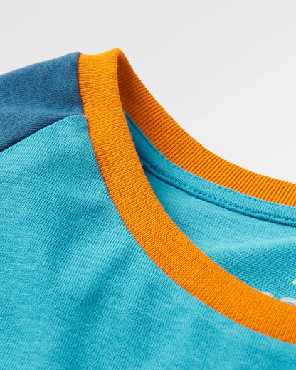 Riser LS T-Shirt - Atlantic Blue - Flatlay