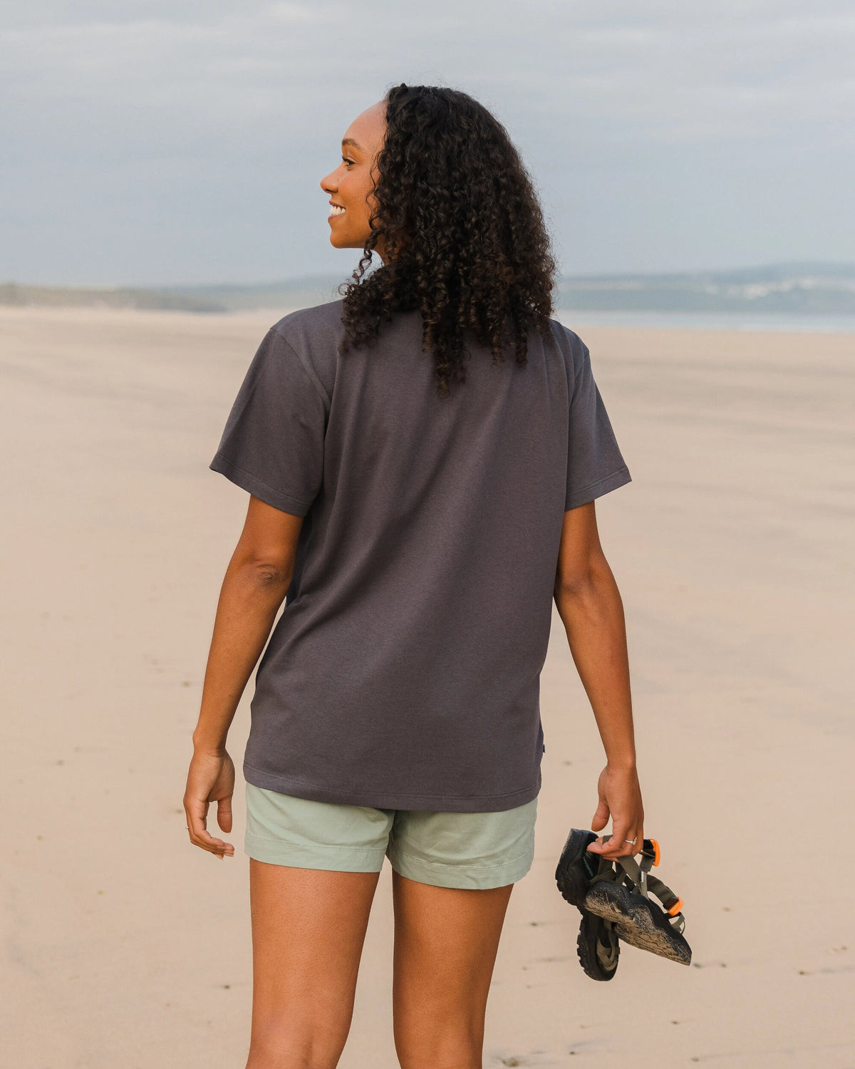 Seasonal Oversized T-Shirt - Charcoal - Lifestyle