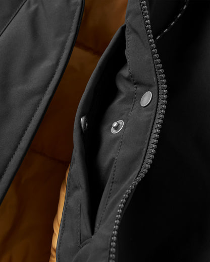 Alaska Insulated Parka - Black - Flatlay