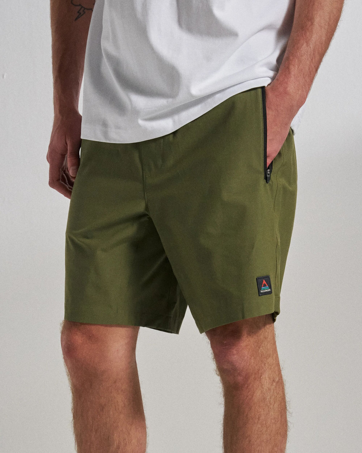 Traveller All-Purpose Short - Khaki - Studio Model