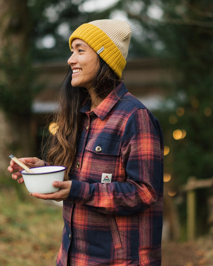 Stella LS Shirt - Rich Navy/ Red Ochre Check - Lifestyle