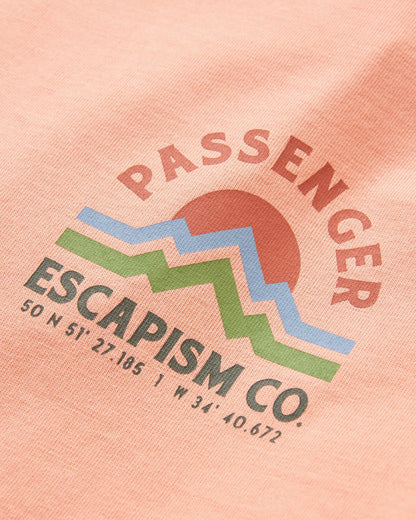 Dumont Relaxed Fit T-Shirt - Tawny Peach - Flatlay