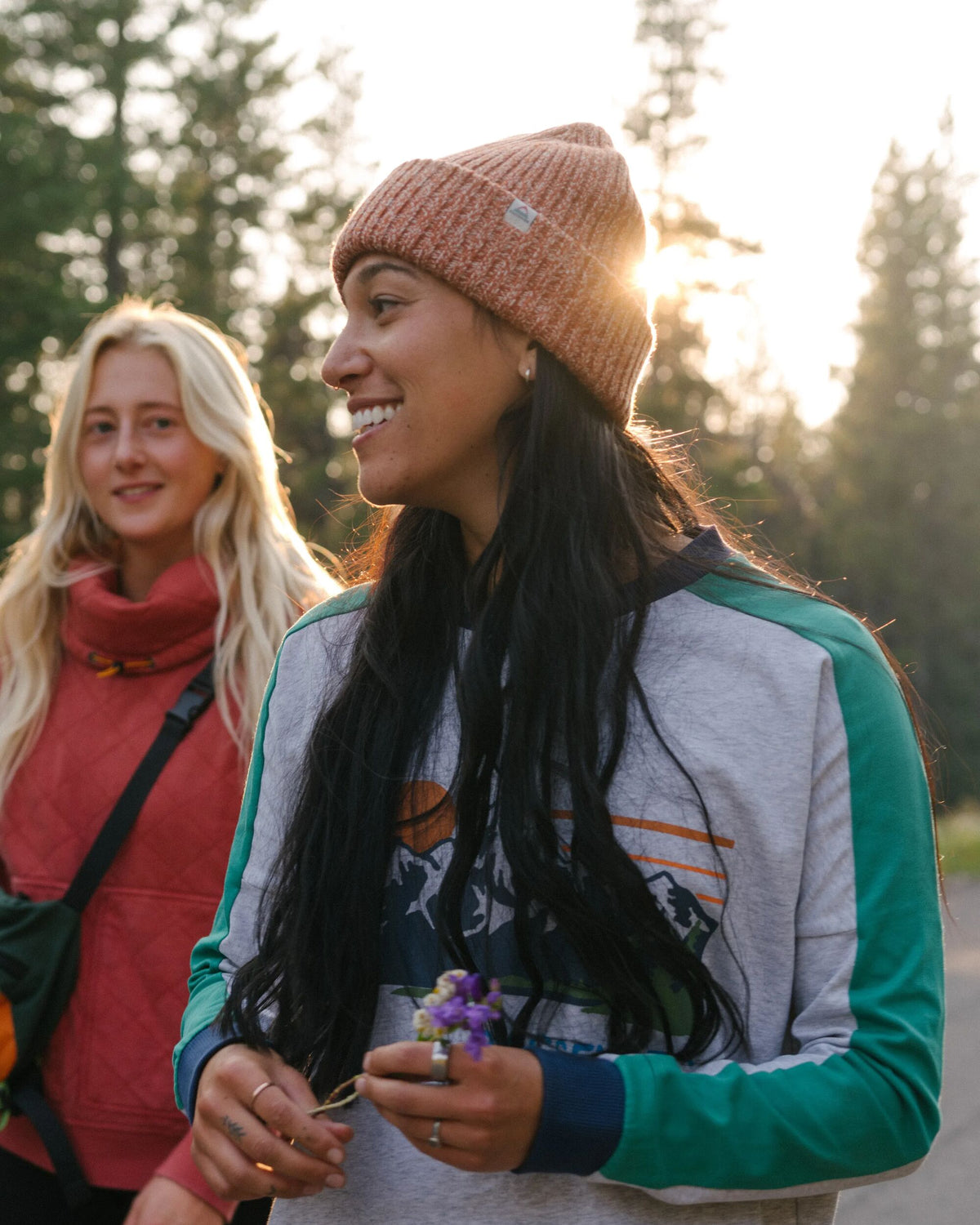 Fisherman Marl Beanie - Burnt Orange - Lifestyle - Female