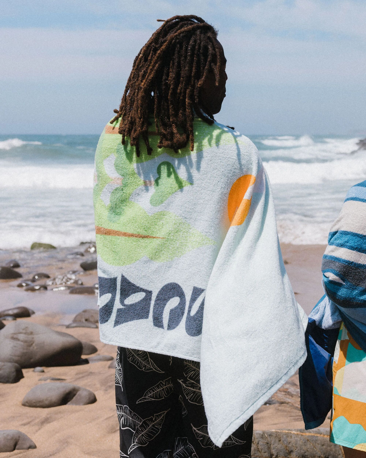 Tideline Cotton Beach Towel - Spearmint - Lifestyle - Male