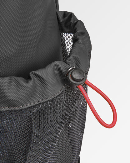 Crossing Roll Top Backpack - Charcoal/ Black - Flatlay