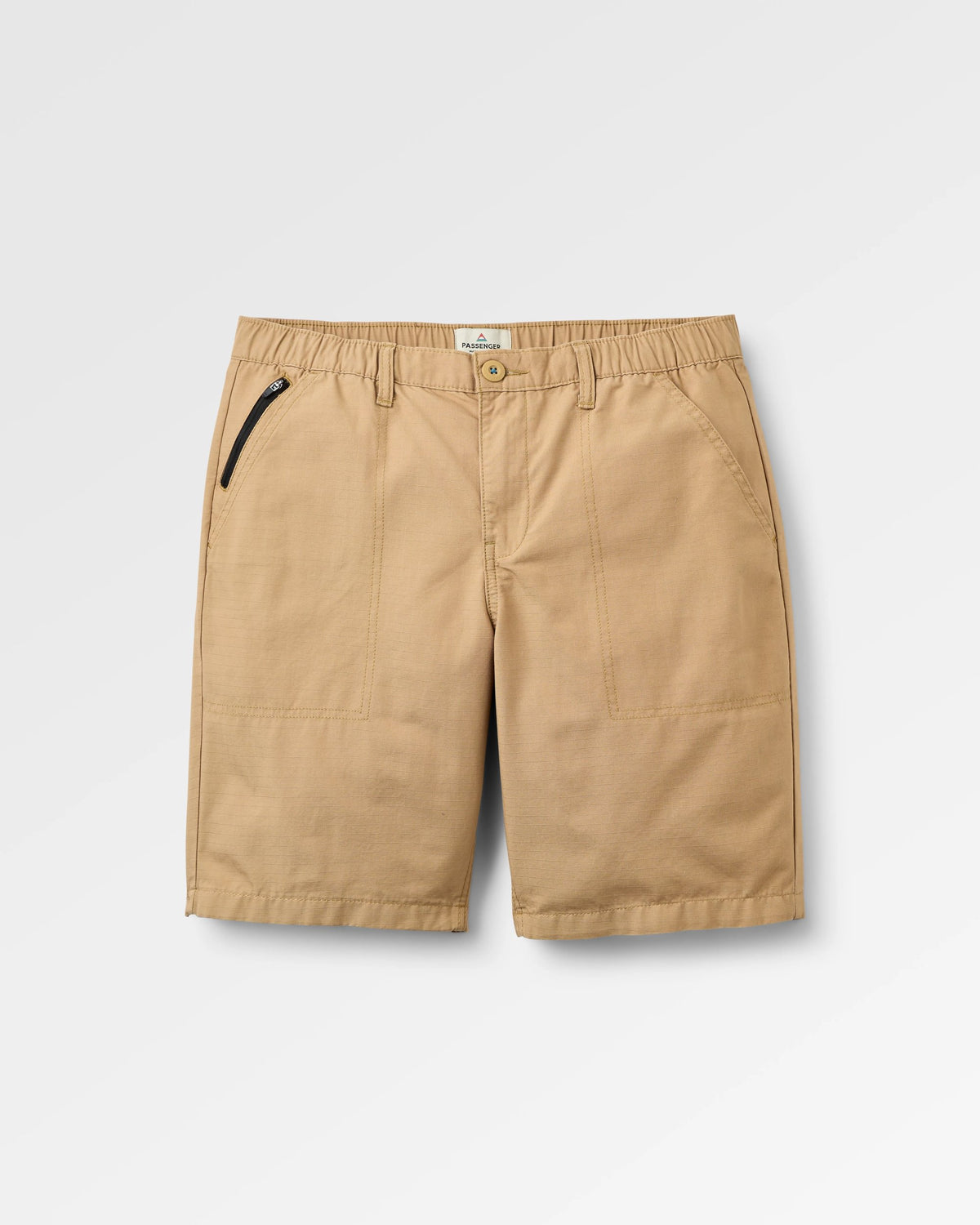 Rif-Raf Cotton Ripstop Short - Biscuit - Flatlay