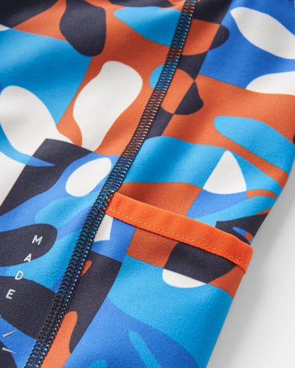 Mantra Active Short - Mountain Foliage Blue - Flatlay