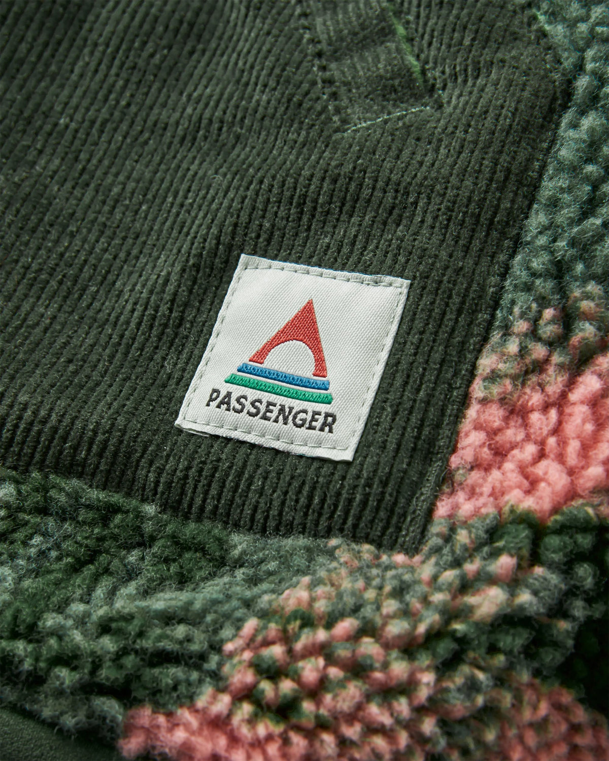 Clover Sherpa Fleece - Abstract Mountain Fir Tree - Flatlay