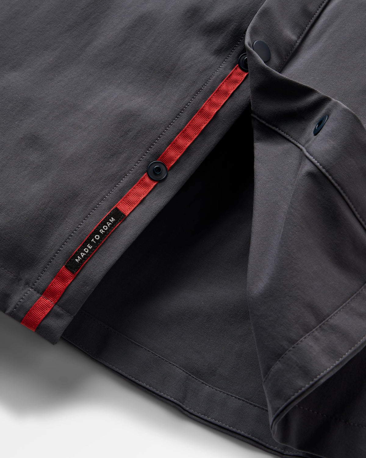 Traveller Short Sleeve Stretch Shirt - Charcoal - Flatlay