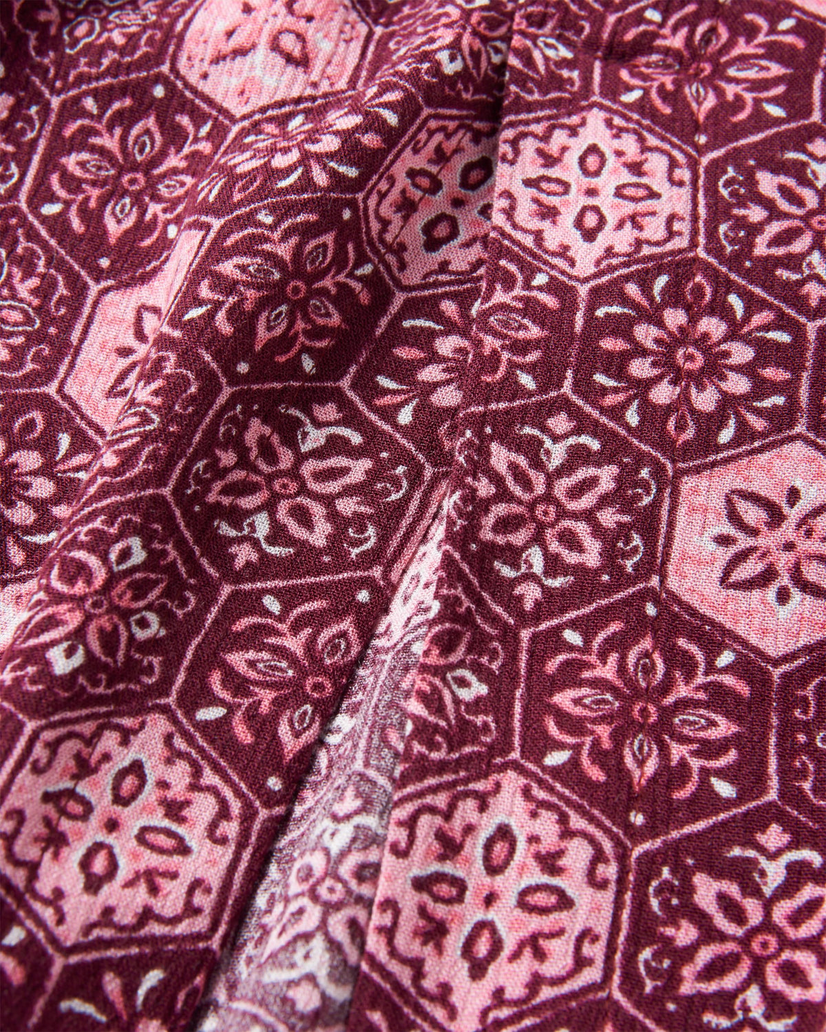 Hannah Skirt - Tile Wine - Flatlay