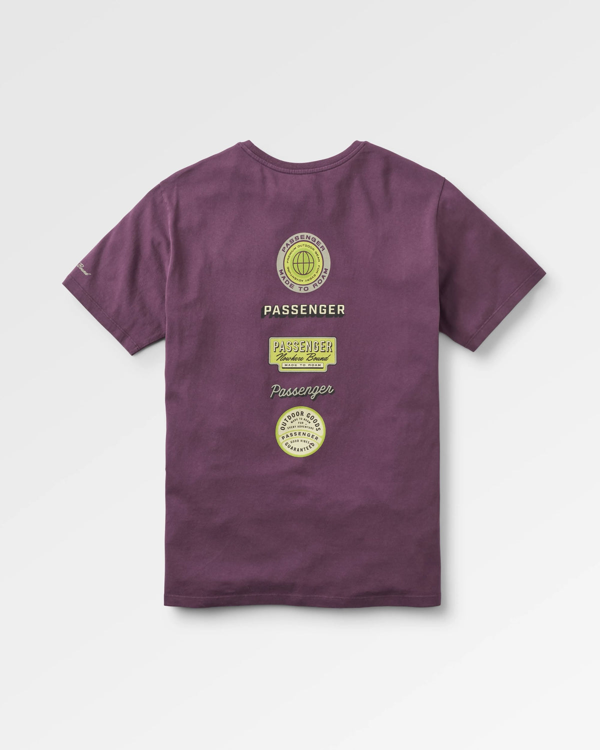 Guided T-Shirt - Deep Plum - Flatlay