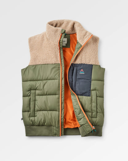 Inspire Insulated Gilet - Dusty Olive - Flatlay