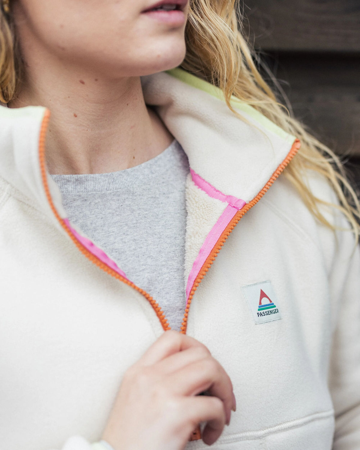 Folksy Sherpa Fleece - Oat - Lifestyle