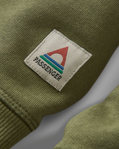Heritage Men's Sweatshirt - Khaki - Flatlay
