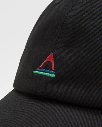 Classic 6 Panel Cap - Black - Flatlay