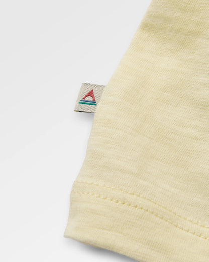 Women's Explore T-Shirt - Pale Yellow - Flatlay