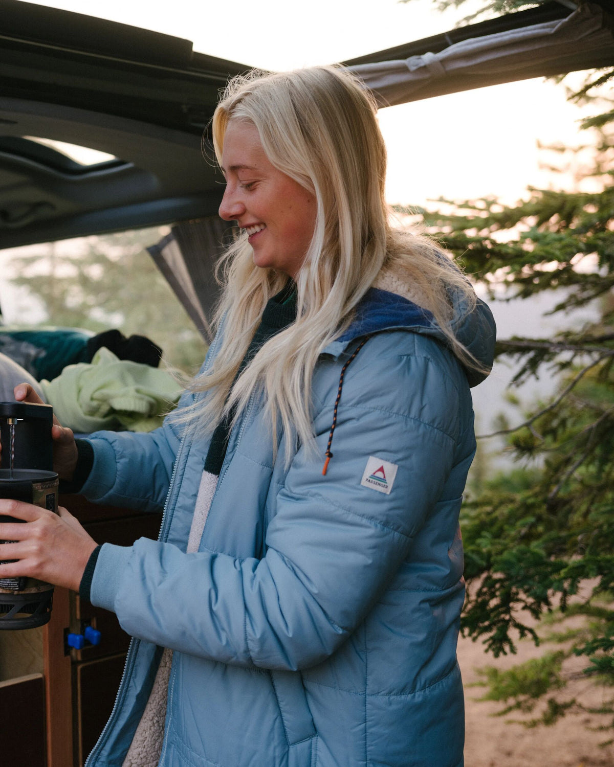 Flora Sherpa Lined Parka - Arctic - Lifestyle