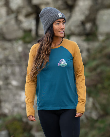 River Active LS T-Shirt - Dusty Ochre/ Corsair Blue - Lifestyle