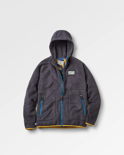 North Coast Vista Full Zip Sherpa Fleece - Faded Black - Flatlay