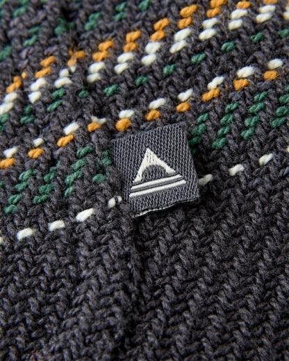 Island Heavy Twill Shirt - Faded Black Stripe - Flatlay