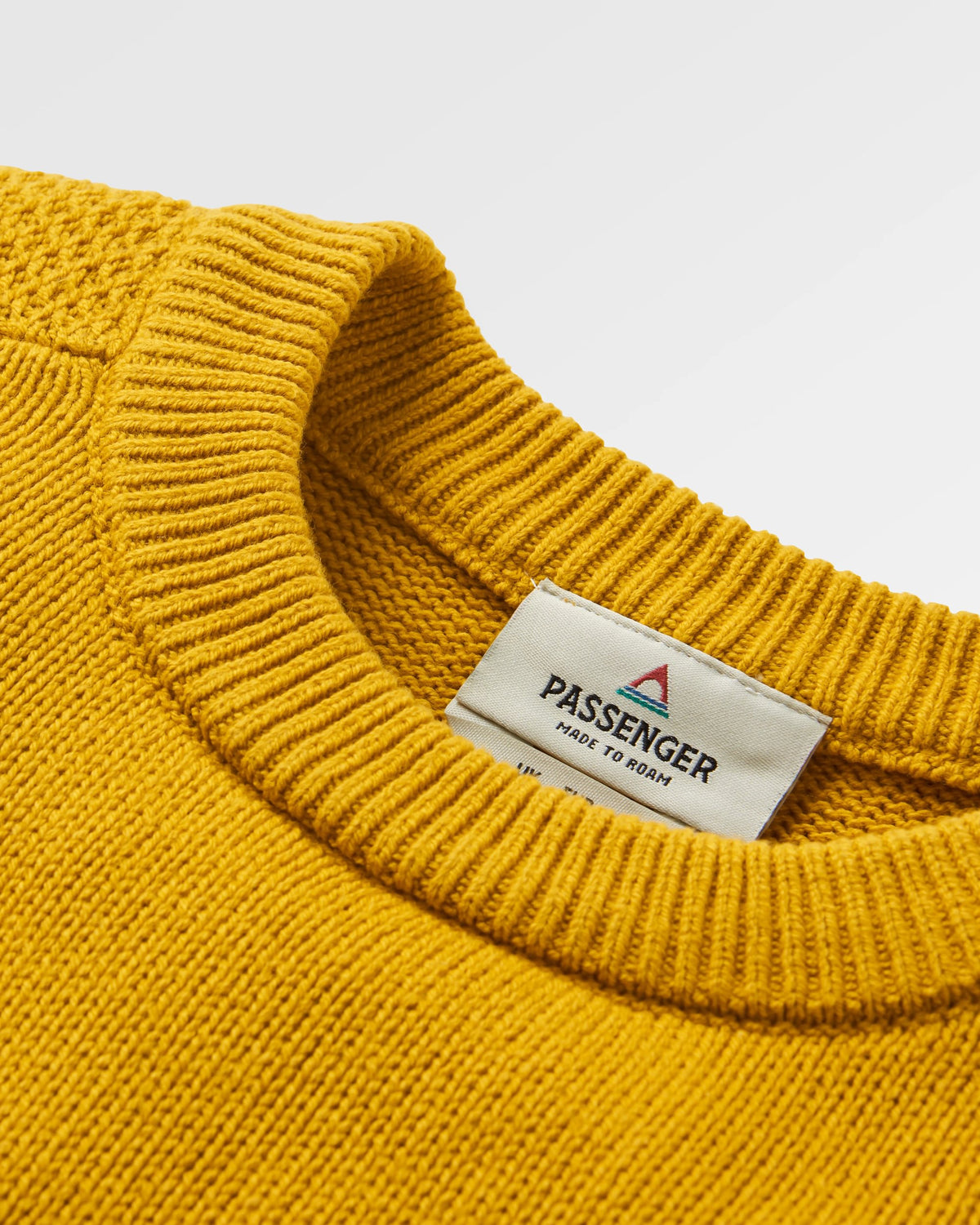 Cove Knitted Jumper - Heritage Yellow - Flatlay
