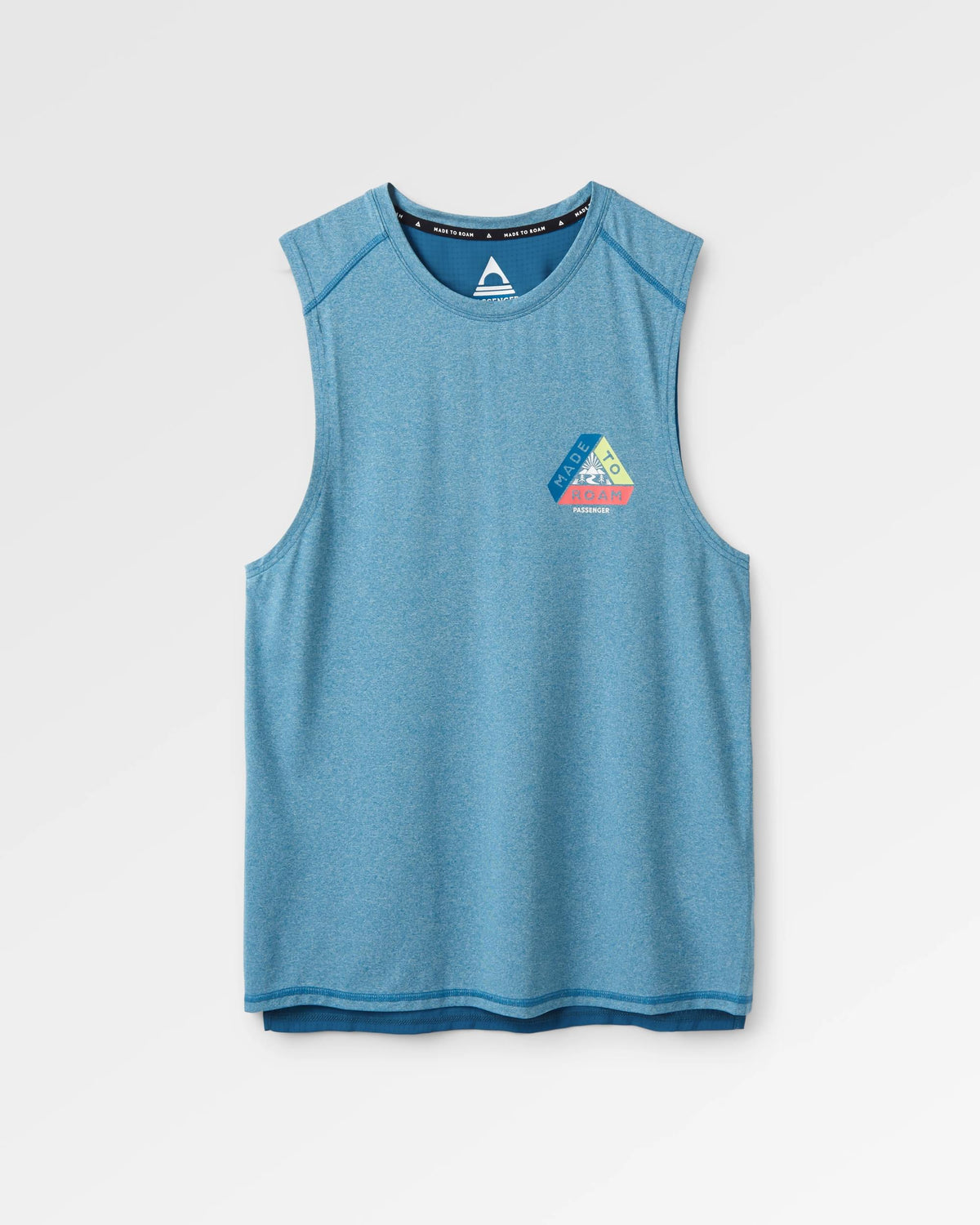 Boardwalk Active Vest - Blue Steel Marl - Flatlay