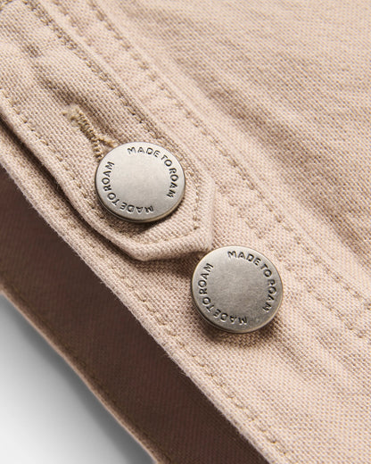 Vantage Cotton Canvas Jacket - Simply Taupe - Flatlay
