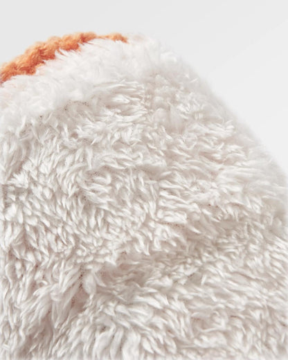 Lily Fleece Lined Fingerless Mittens - Apricot - Flatlay