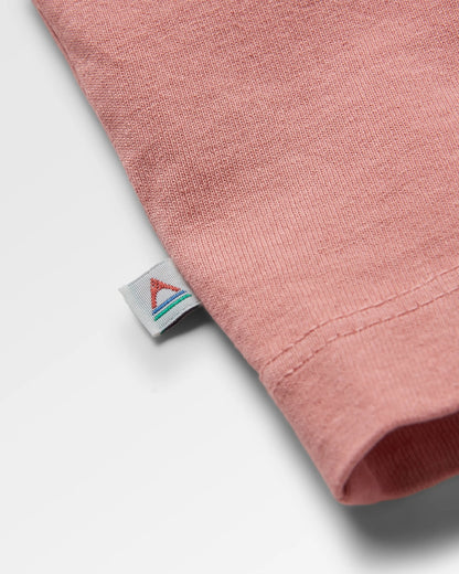 Heritage Relaxed Fit T-Shirt - Peach - Flatlay