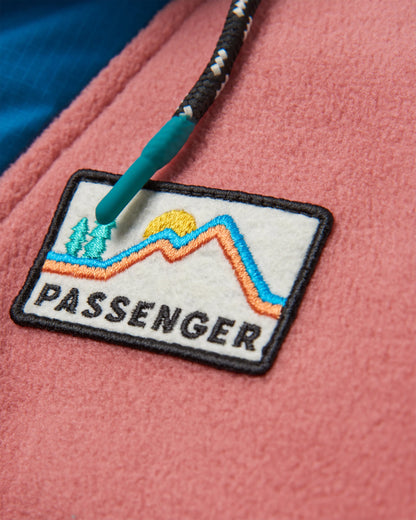 Alexander Polar Hooded Fleece - Dusty Rose - Flatlay
