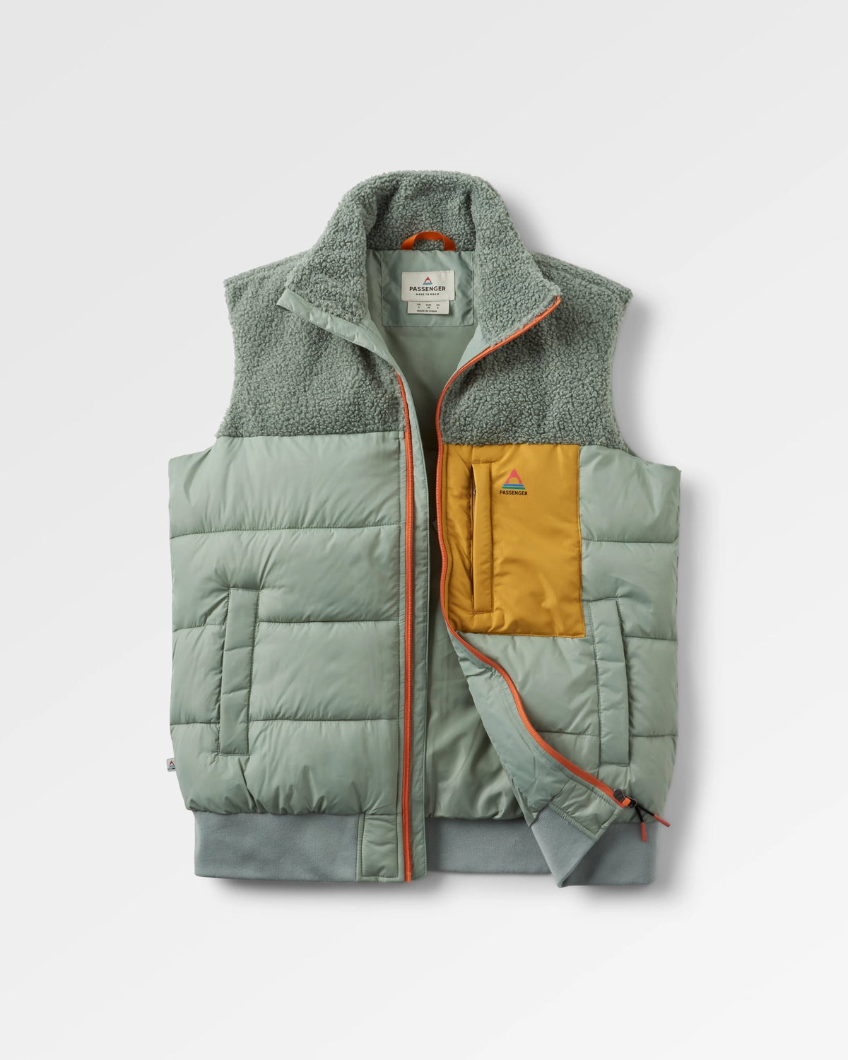 Inspire Insulated Gilet - Pistachio - Flatlay