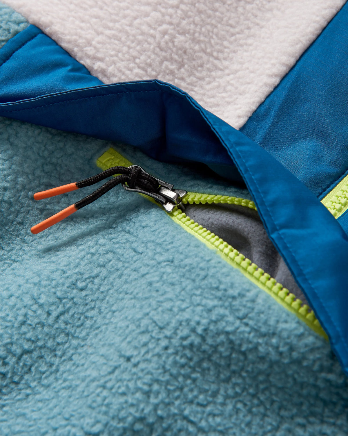 Maren 1/2 Zip Sherpa Fleece - Arctic - Flatlay