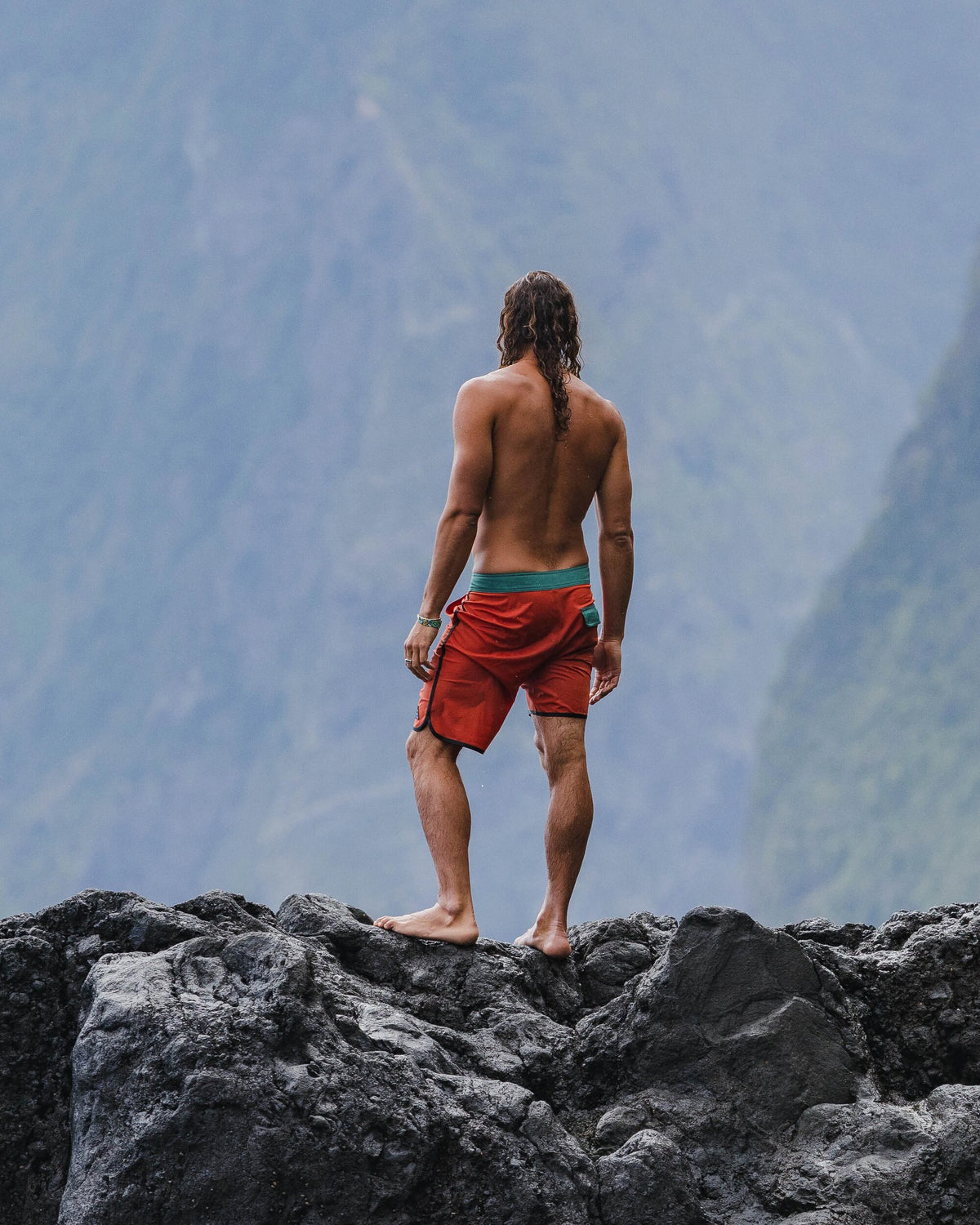 Breaks Boardshort - Burnt Orange - Lifestyle