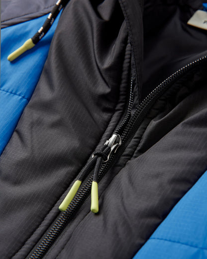 Oceanic Insulated Anorak - Azure Blue/Charcoal - Flatlay
