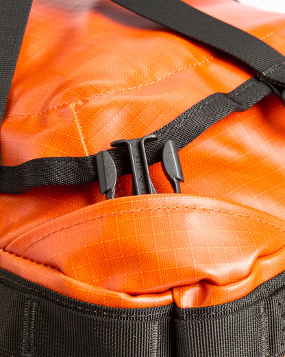 Roamer 60L Duffel Bag - Sunrise Orange - Flatlay