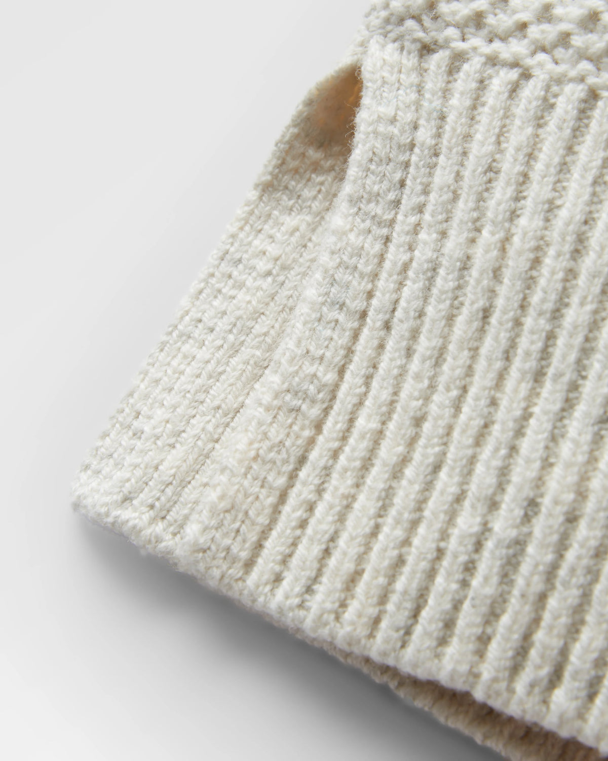 Cove Knitted Jumper - Off White - Flatlay