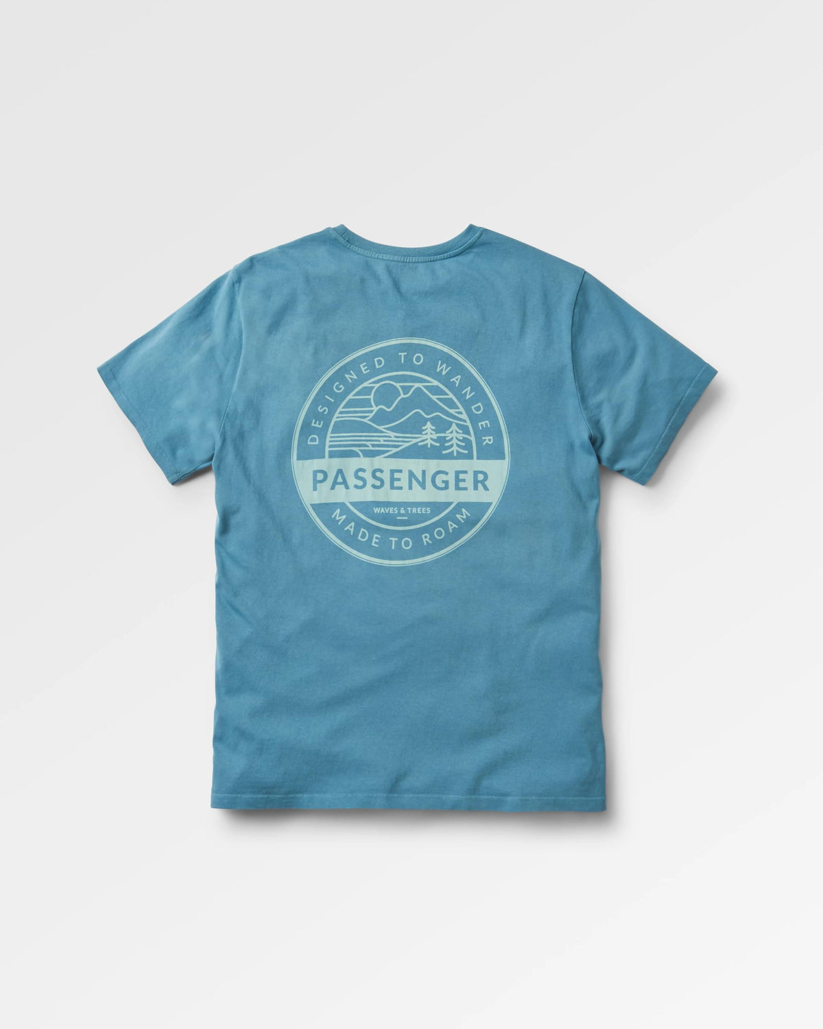 Odyssey Cotton T-Shirt - Provincial Blue - Flatlay