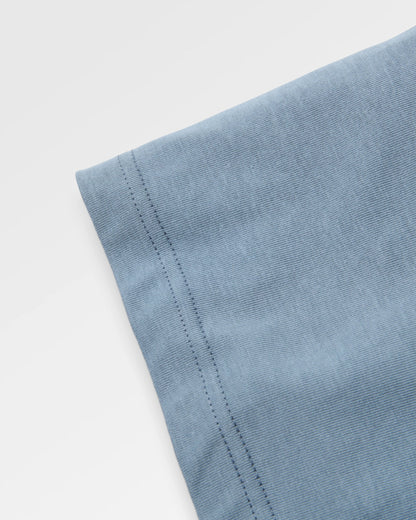 Vita Logo Relaxed Fit T-Shirt - Stormy Blue  - Flatlay