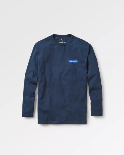 Distance Relaxed Fit LS T-Shirt - Deep Navy - Flatlay