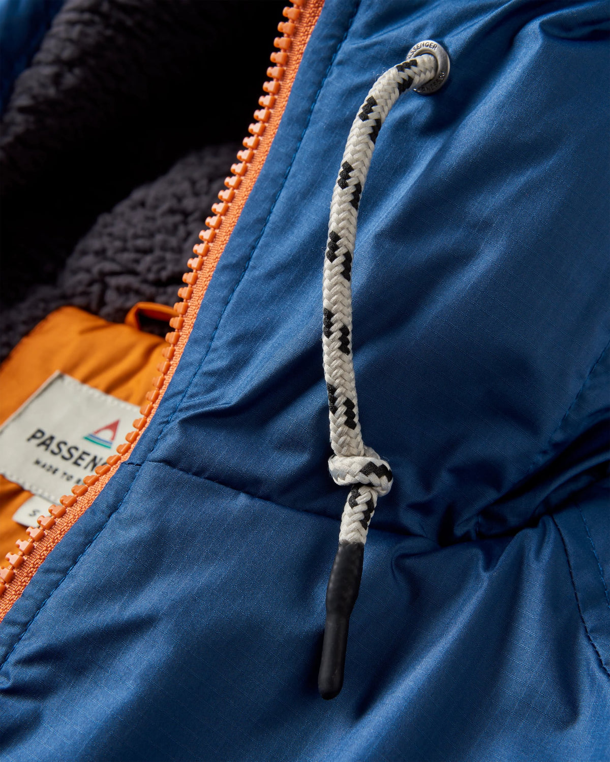 Waves Sherpa Lined Changing Robe - Dark Denim/ Deep Navy - Flatlay